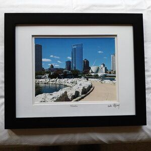 Framed Color Photo Milwaukee Wisconsin Skyline David